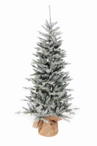 Choinka sztuczna w doniczce jak żywa PE Świerk Mroźny