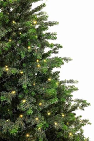 Ekskluzywna choinka sztuczna jak żywa PE Świerk Włoski ze światełkami