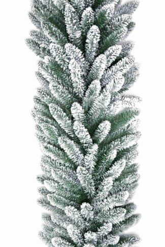 Girlanda świąteczna ośnieżona na schody