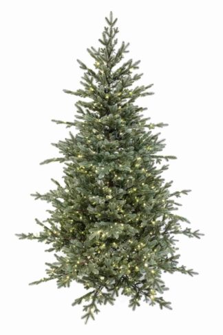 Premium choinka sztuczna jak żywa 100% PE Świerk Kłujący ze światełkami