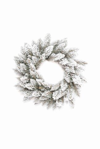 Wianek świąteczny Świerk Biały 50 cm ekskluzywny na drzwi