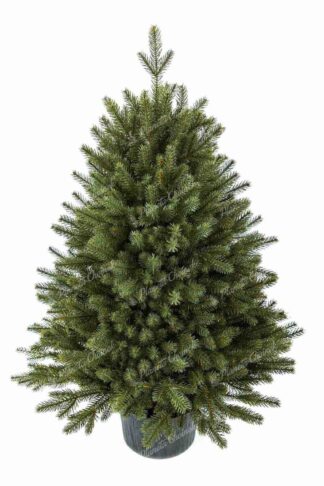 Choinka sztuczna mała ozdobna w doniczce 100% PE Świerk Alpejski