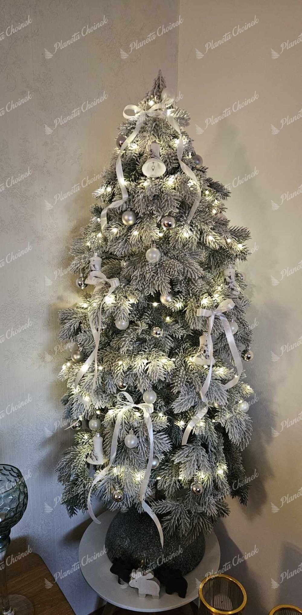 Choinka sztuczna 100% PE Jodełka Lśniąca 120cm